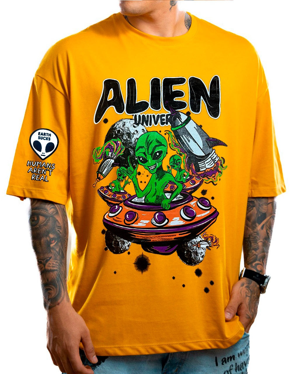 Oversize mostaza alien universe