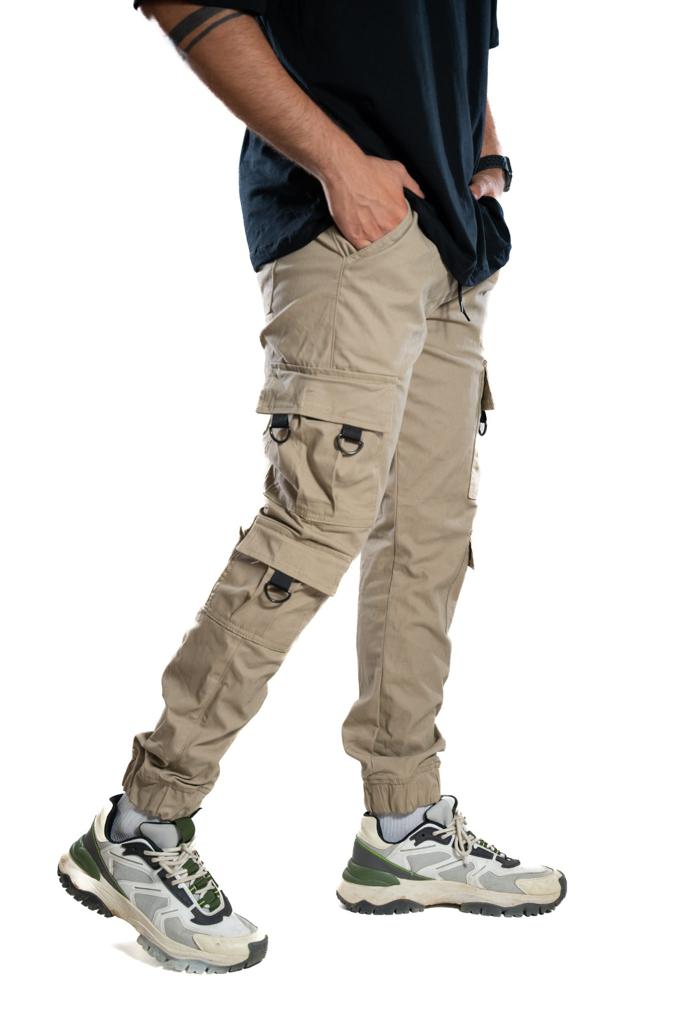 Jogger Beige Doble Bolsillo