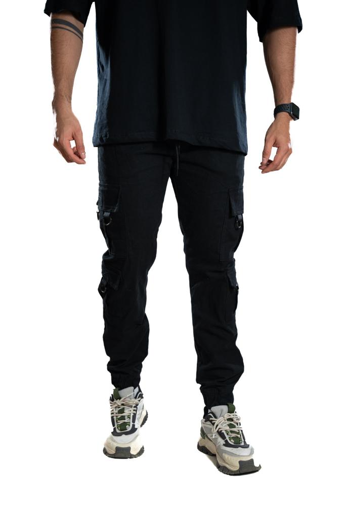 Jogger Negro Doble Bolsillo