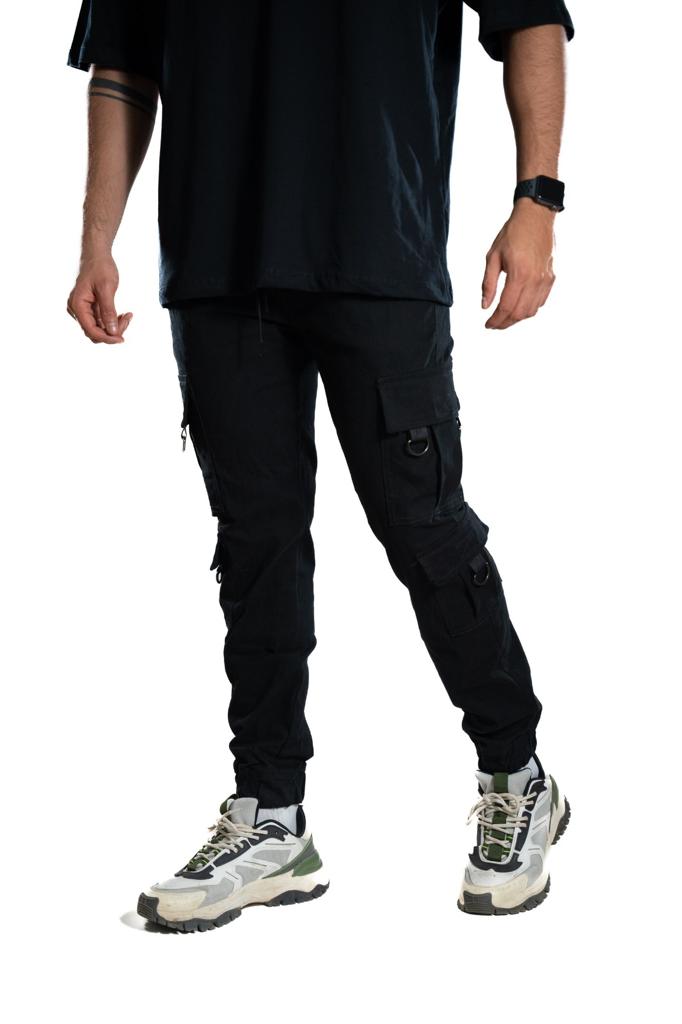 Jogger Negro Doble Bolsillo