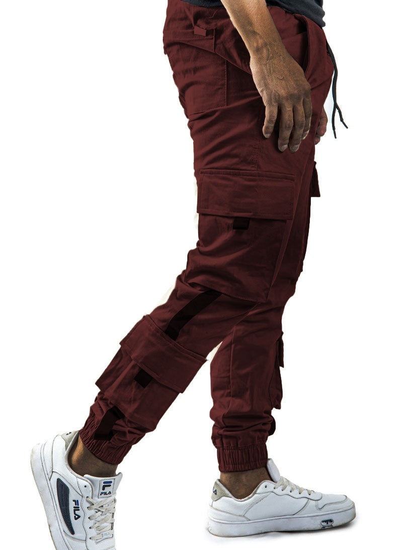 Jogger Vino cargo bolsillos cinta