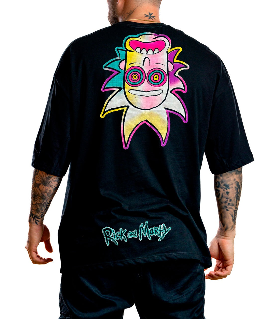 Oversize Rick and Morty Negra