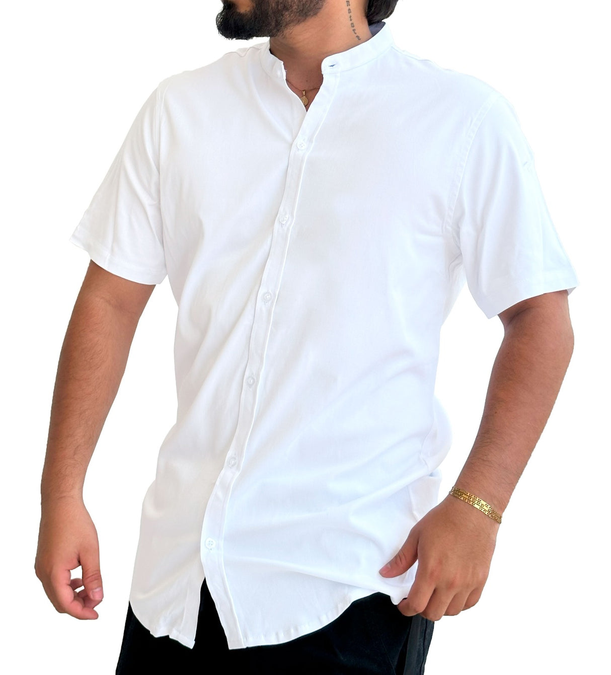 Camisa Blanca cuello corto
