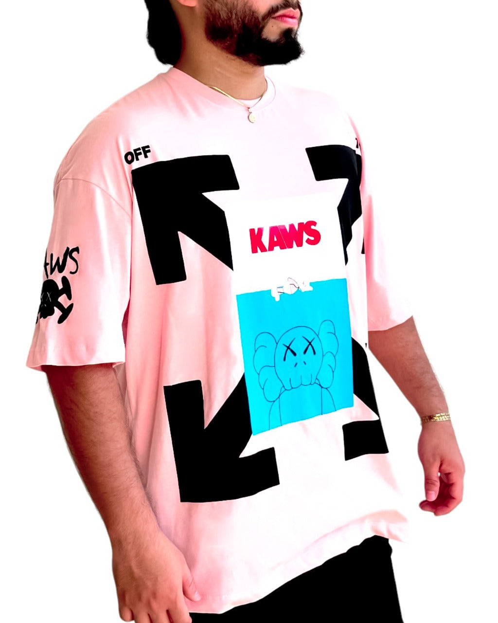 Oversize rosada off kaws