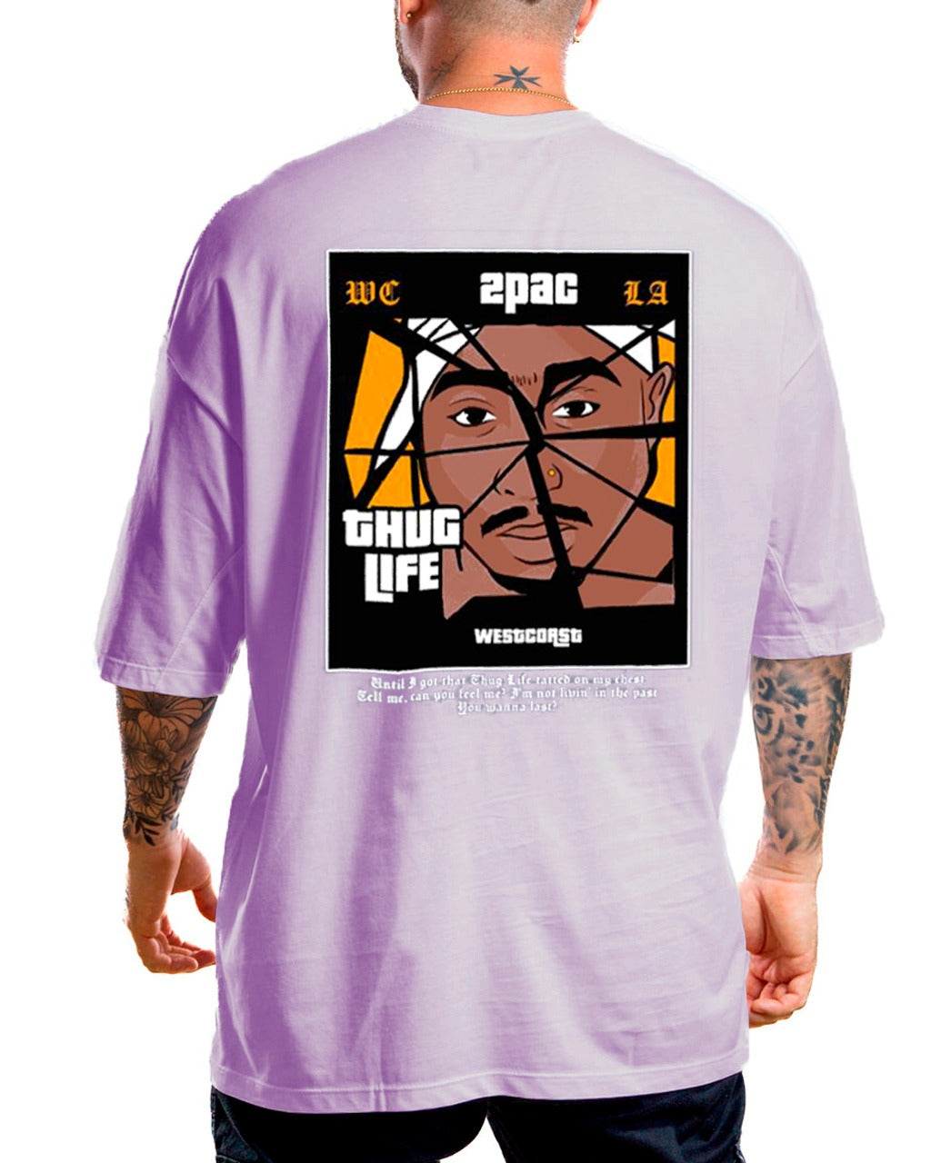 Oversize Lila Thug Life