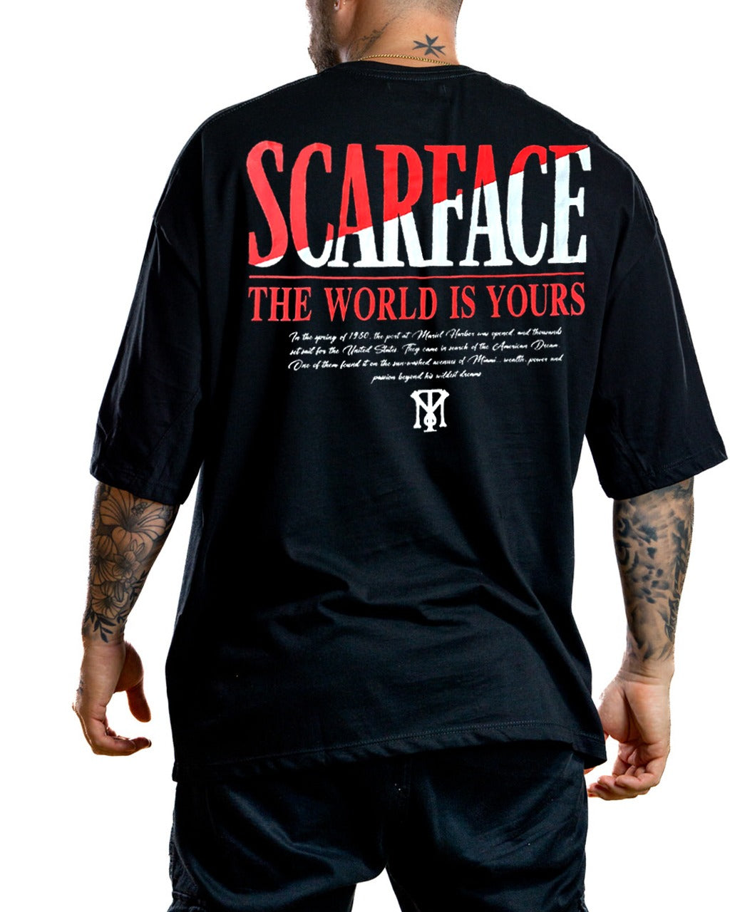 Oversize Negra scarface