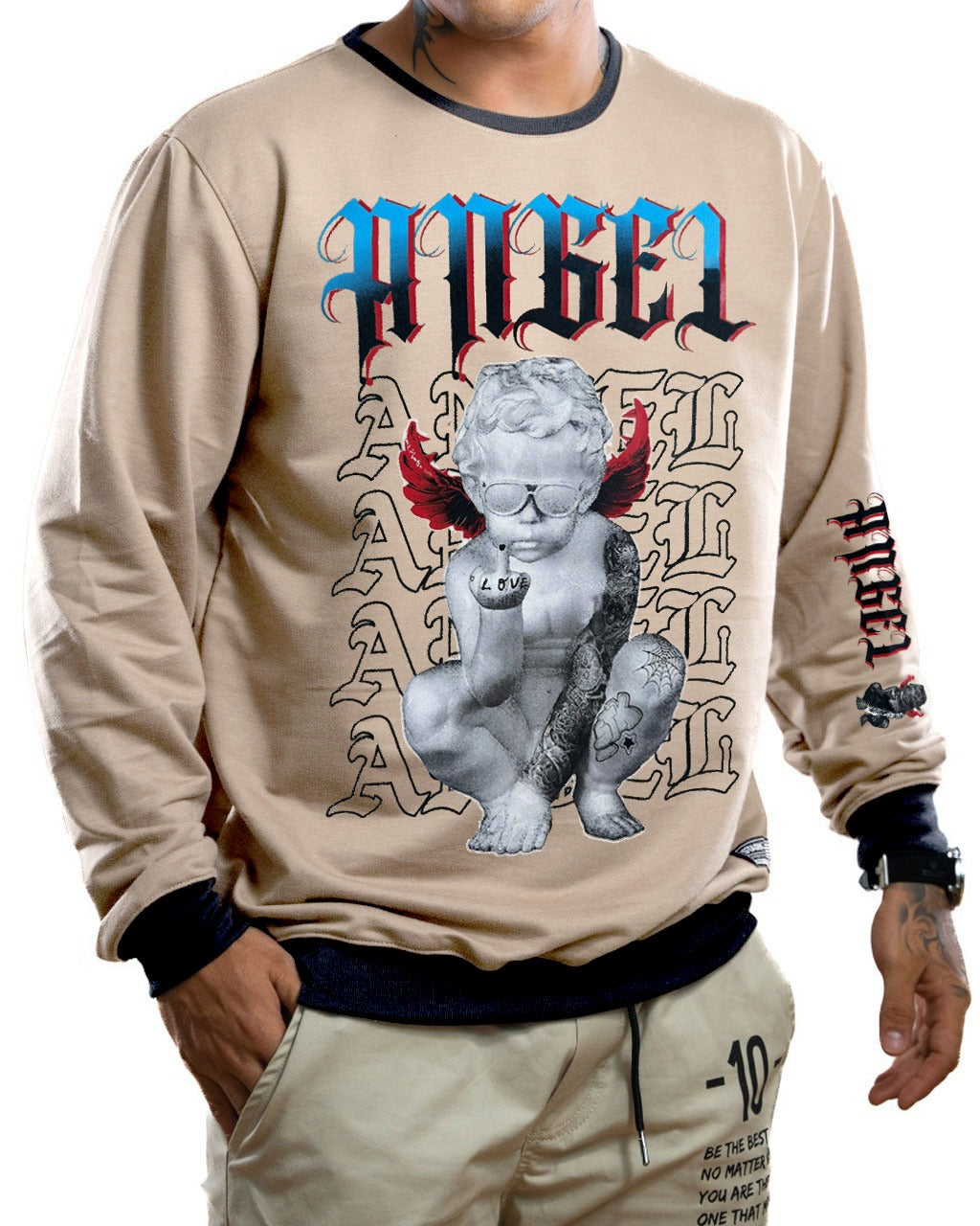 Buzo beige angel