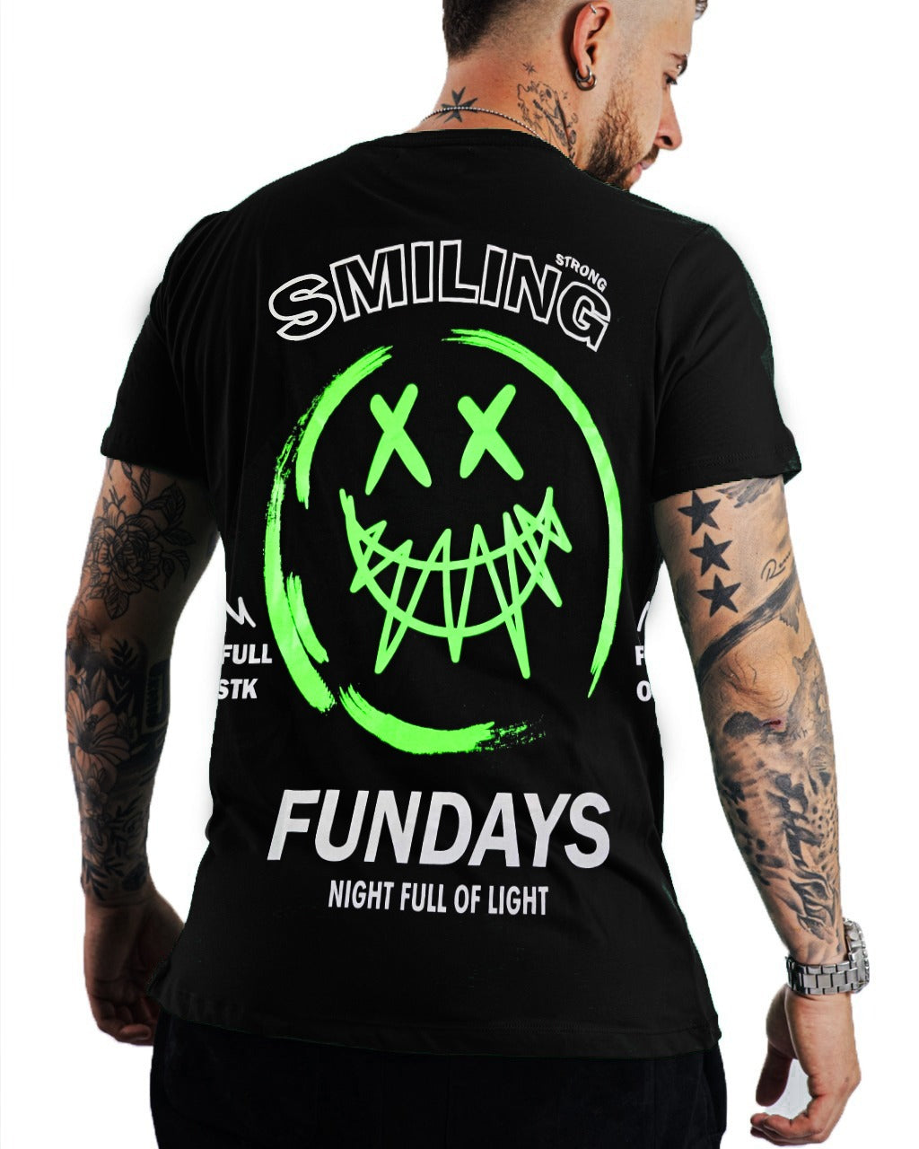 Camiseta negra fundays