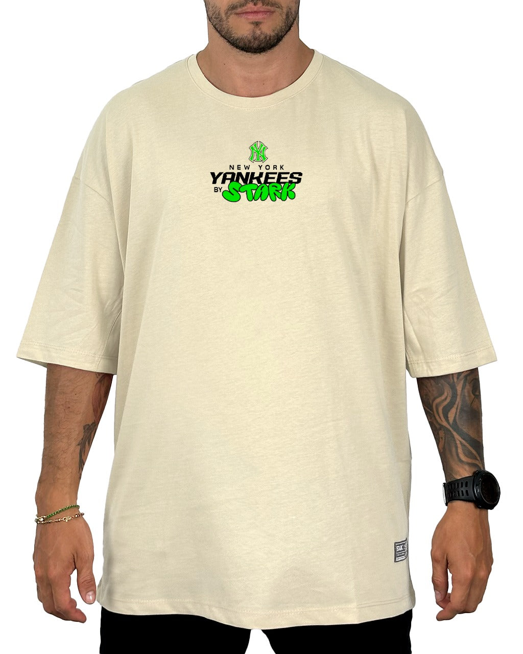 Oversize crema yankees neon