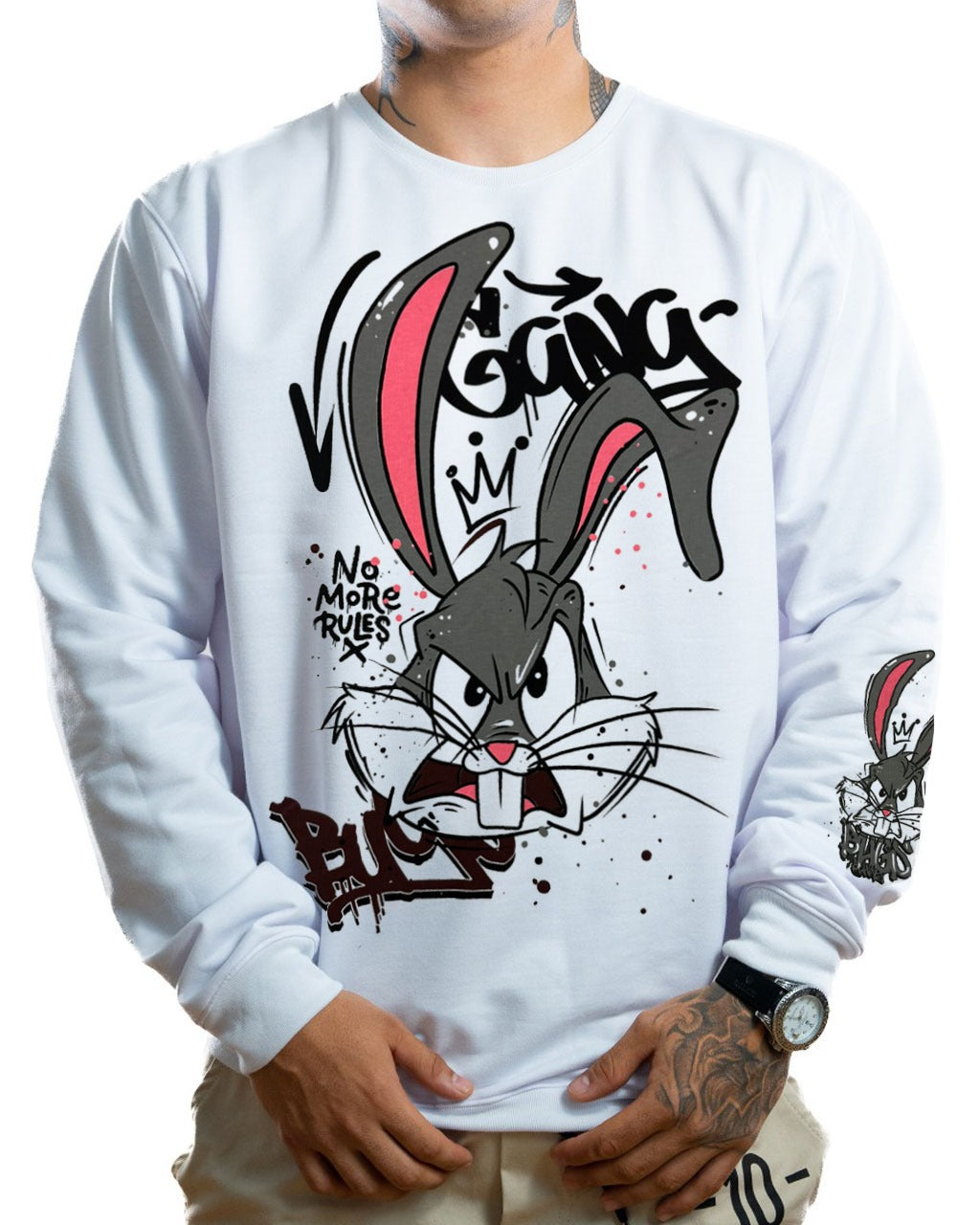 Buzo blanco bugs gang