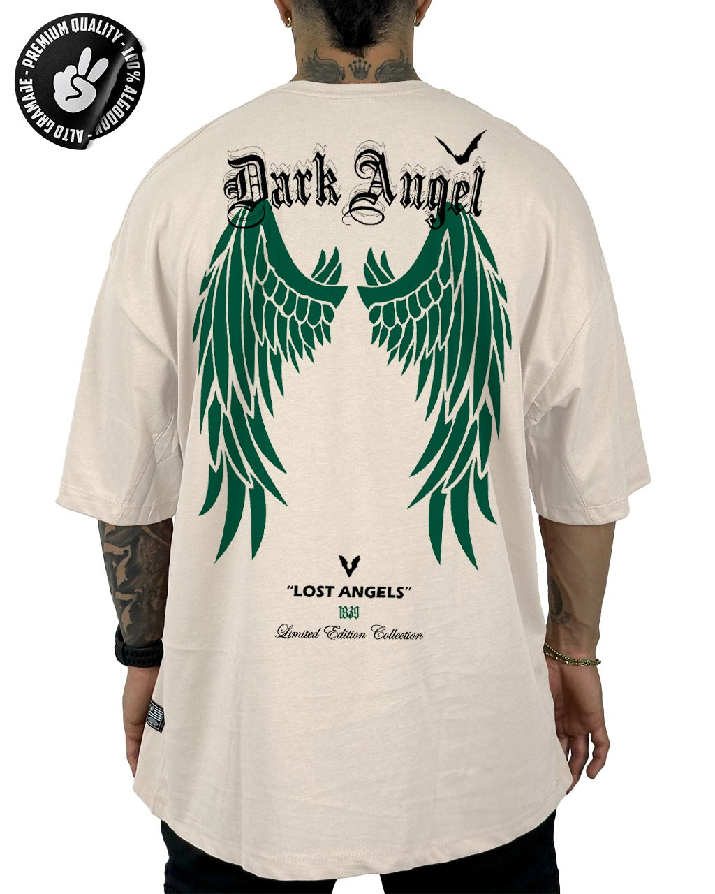 Oversize Blanca dark angel Alto Gramaje