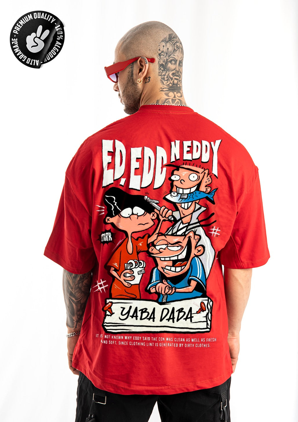 Oversize Roja Ed,Edd y Eddy Alto Gramaje