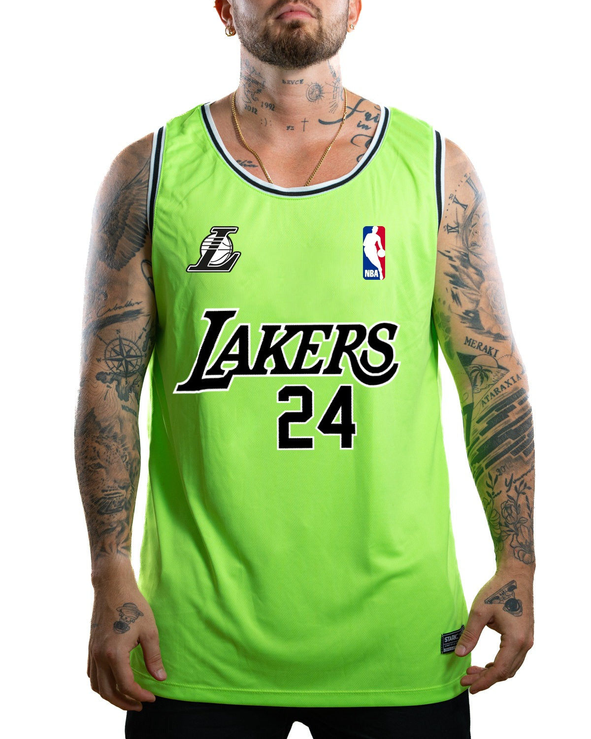Camisilla Verde Neon Lakers 24