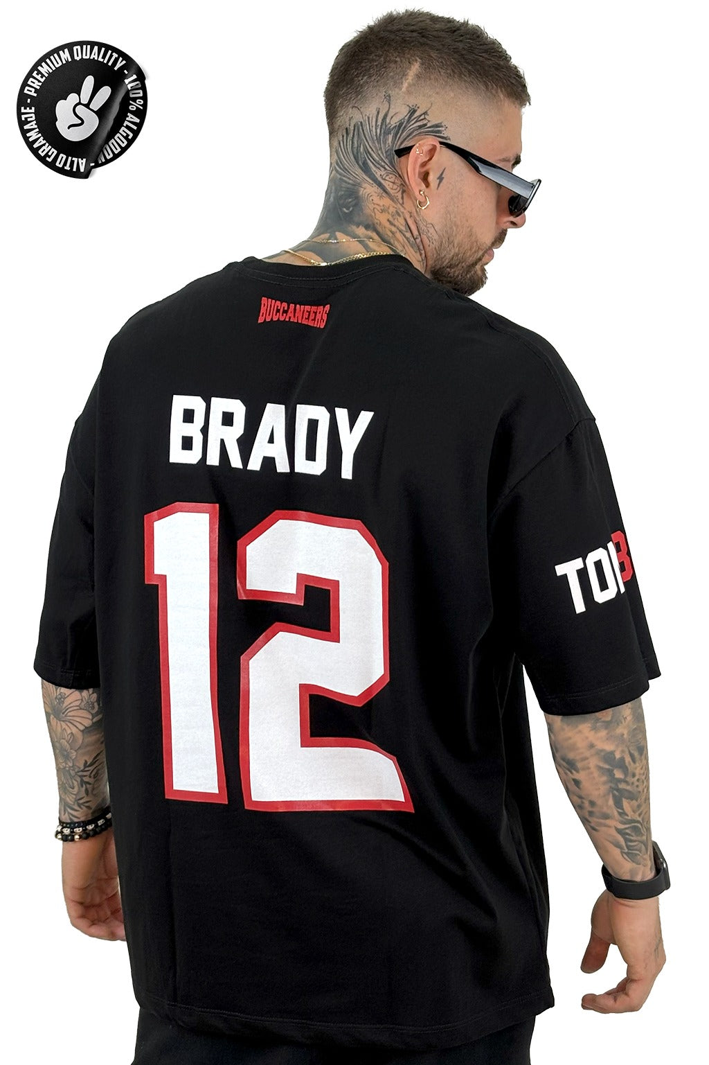 Oversize alto gramaje negra brady 12