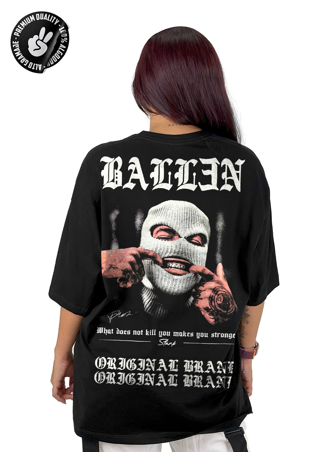 Oversize alto gramaje rap ballen