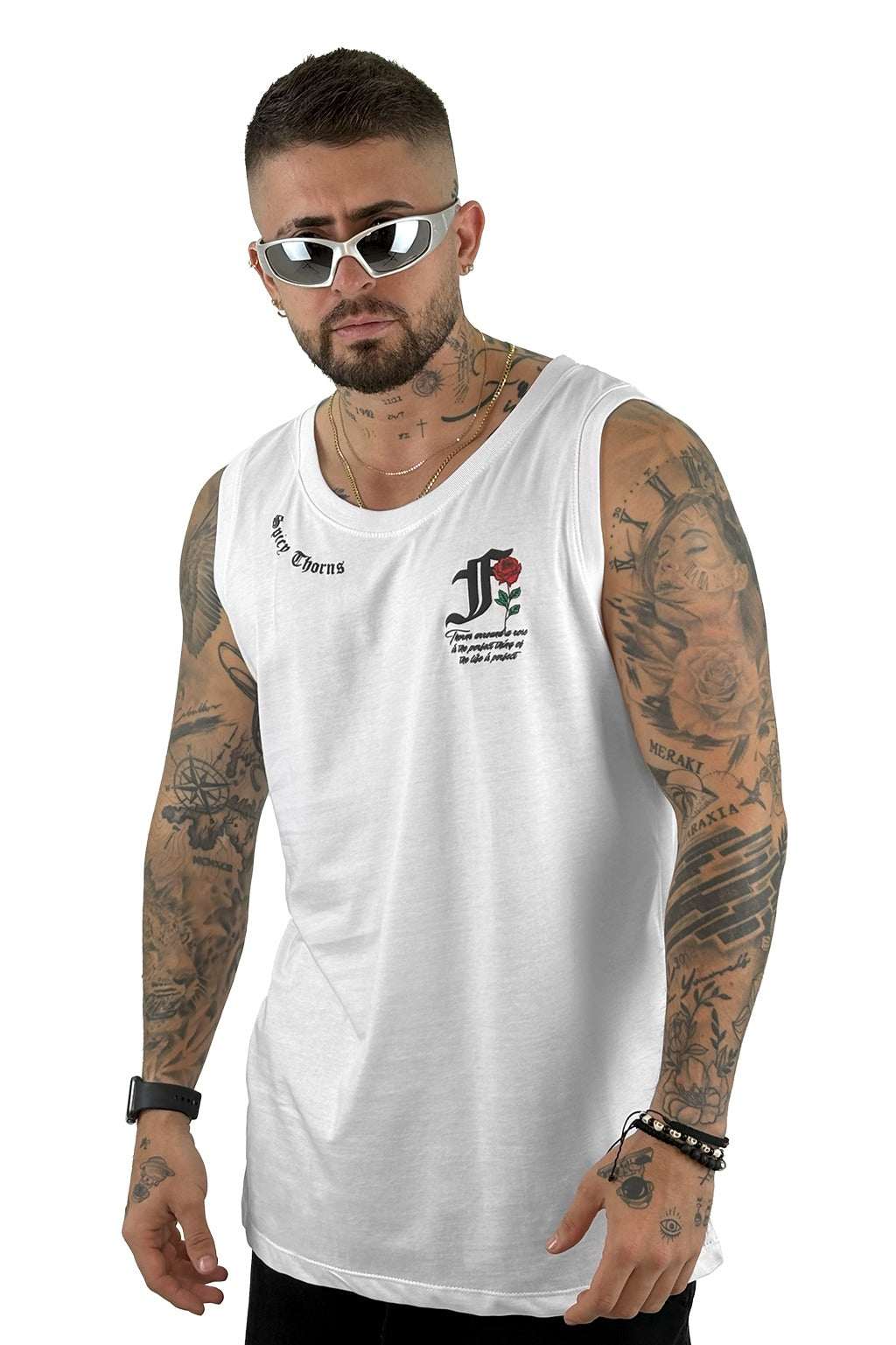 Camisilla blanca Spicy Chorns