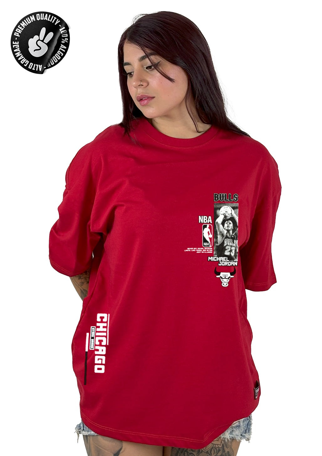 Oversize alto gramaje roja chicago