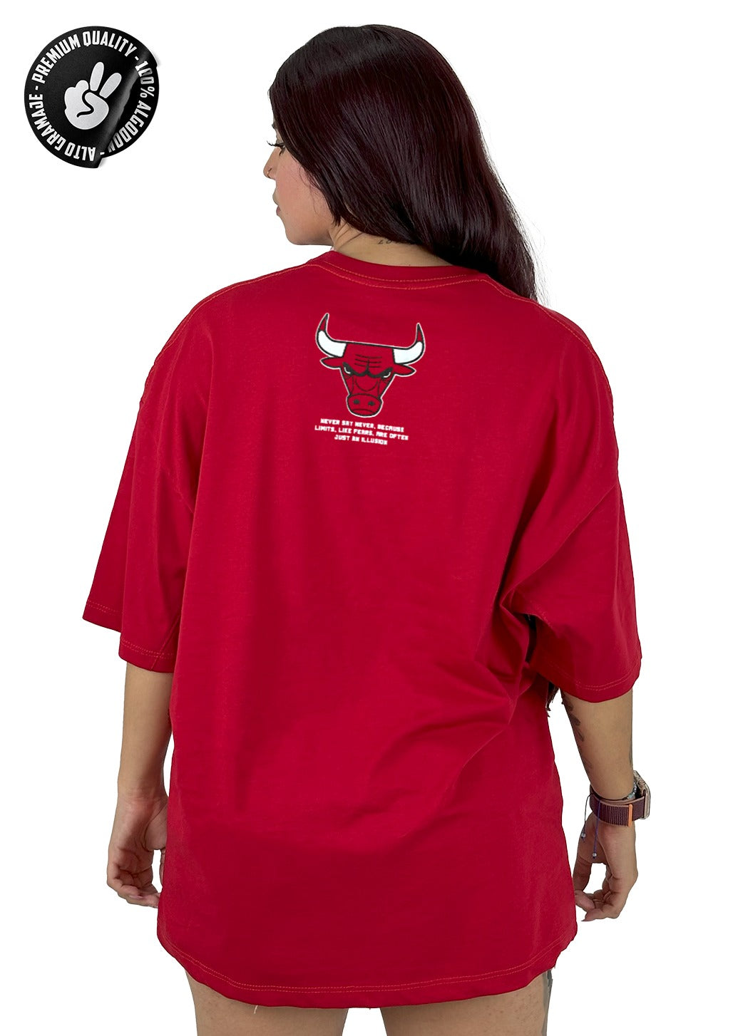 Oversize alto gramaje roja chicago