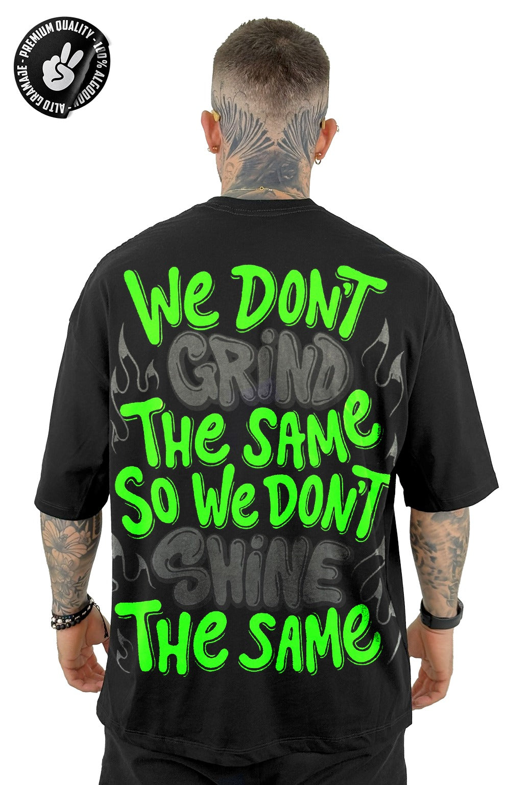 Oversize alto gramaje GRIND negro