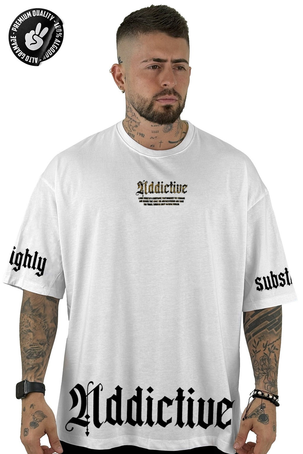 Oversize alto gramaje blanca addictive