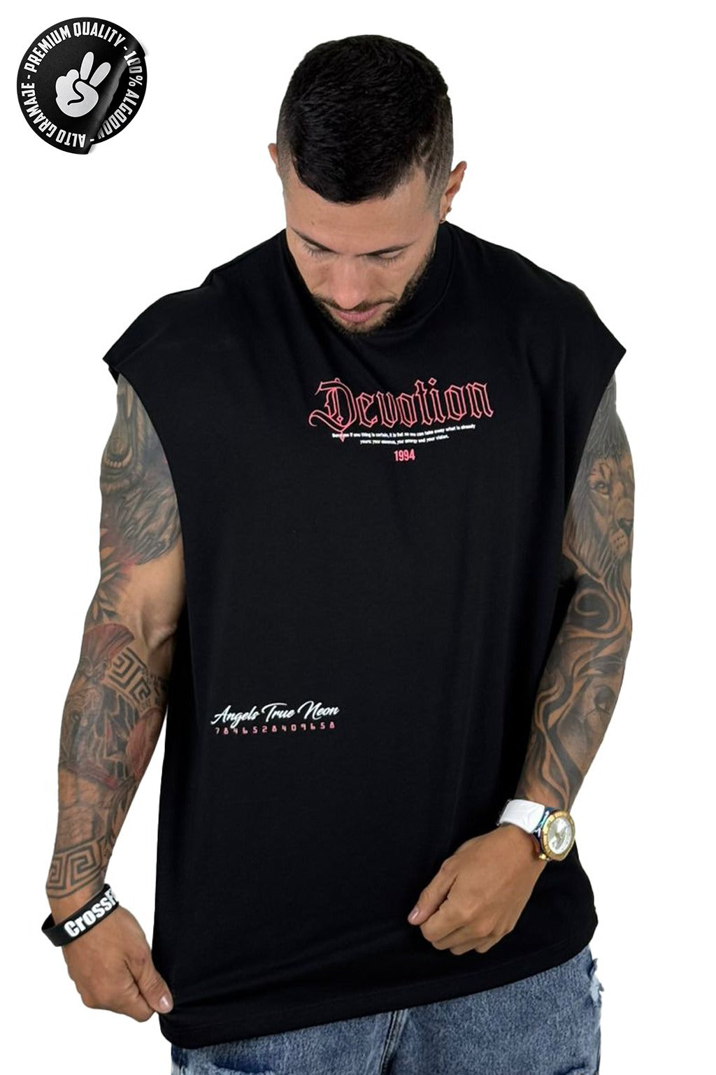 Camisilla negro devotion Alto Gramaje