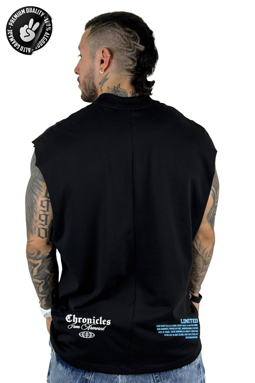 Camisilla Alto Gramaje negra chronicles