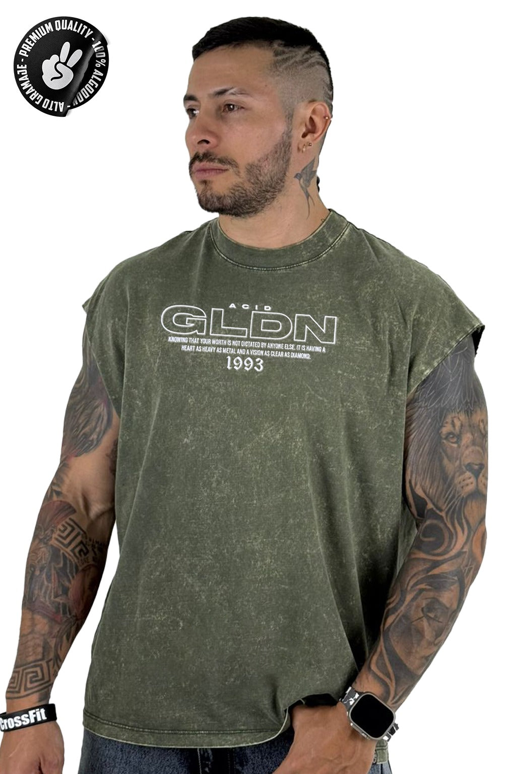 Camisilla Alto Gramaje sky GLDN