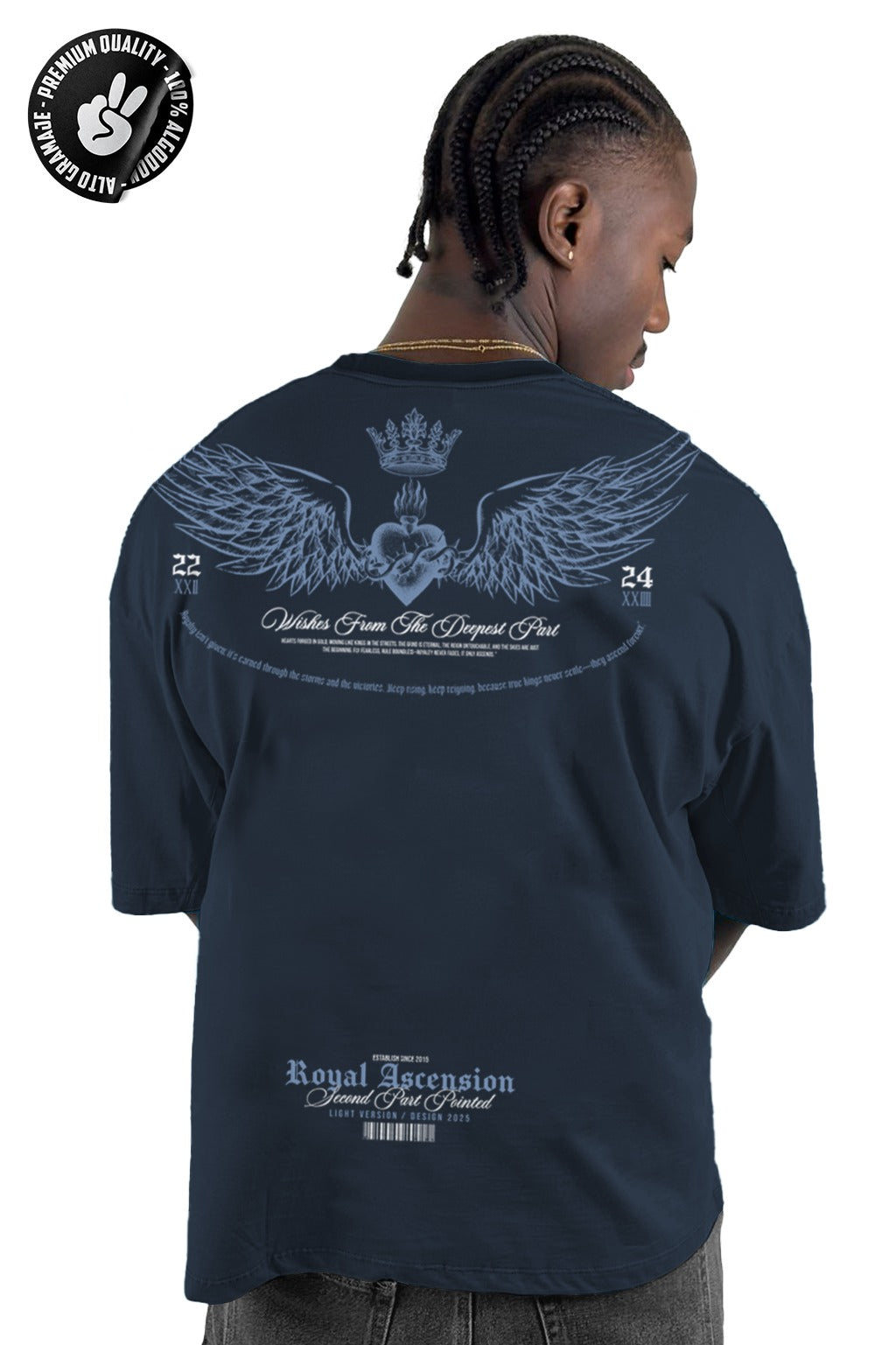 Oversize alto gramaje royal ascension