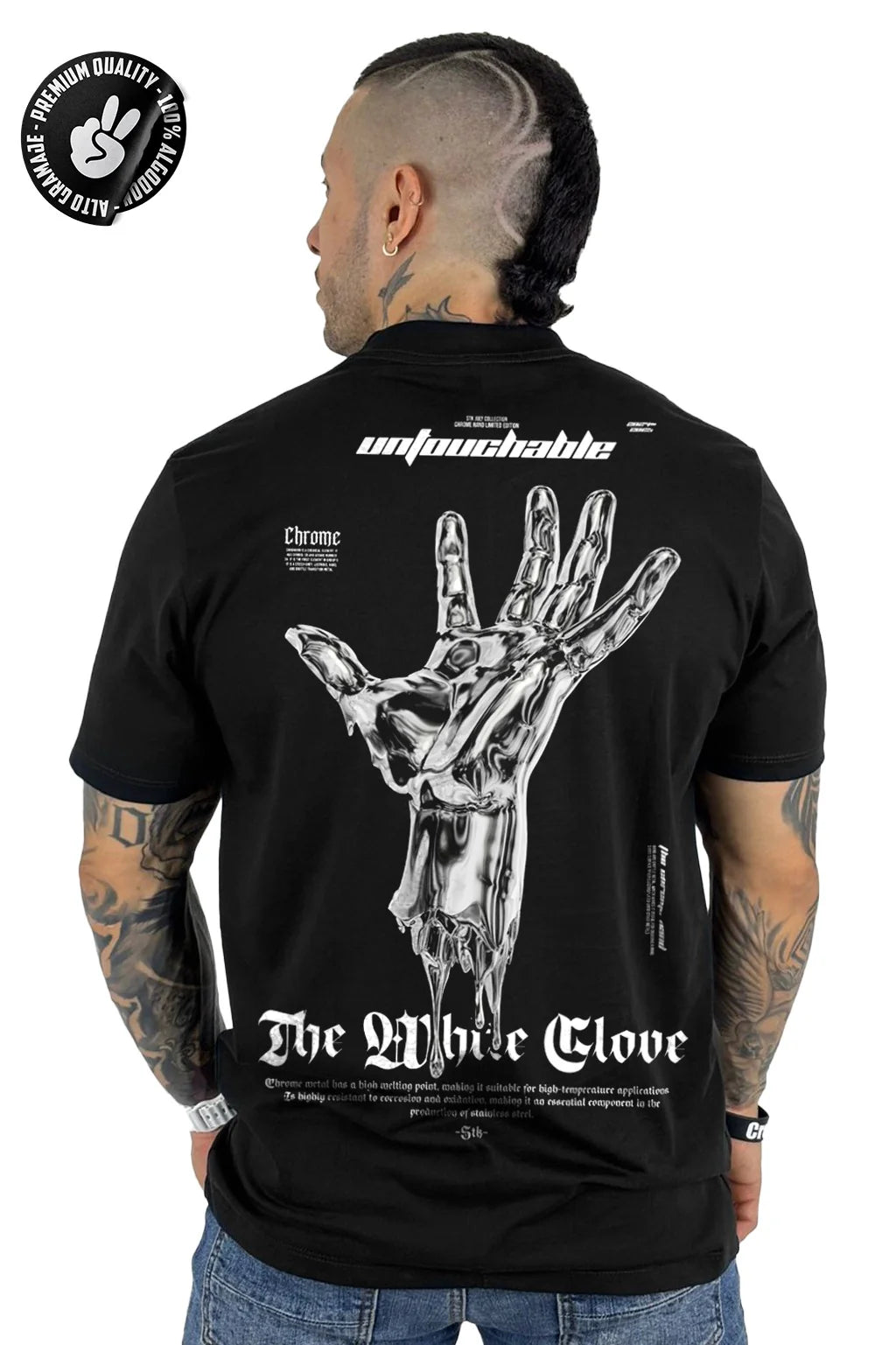 XM Camiseta alto gramaje negro untouchable