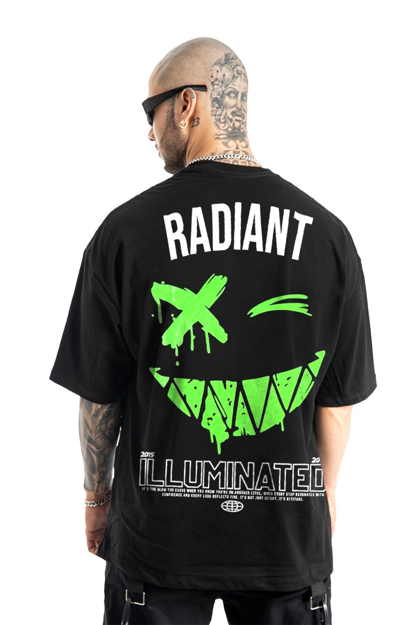 Oversize Negra radiant alto gramaje luminessence