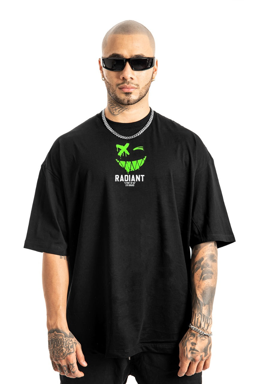 Oversize Negra radiant alto gramaje luminessence