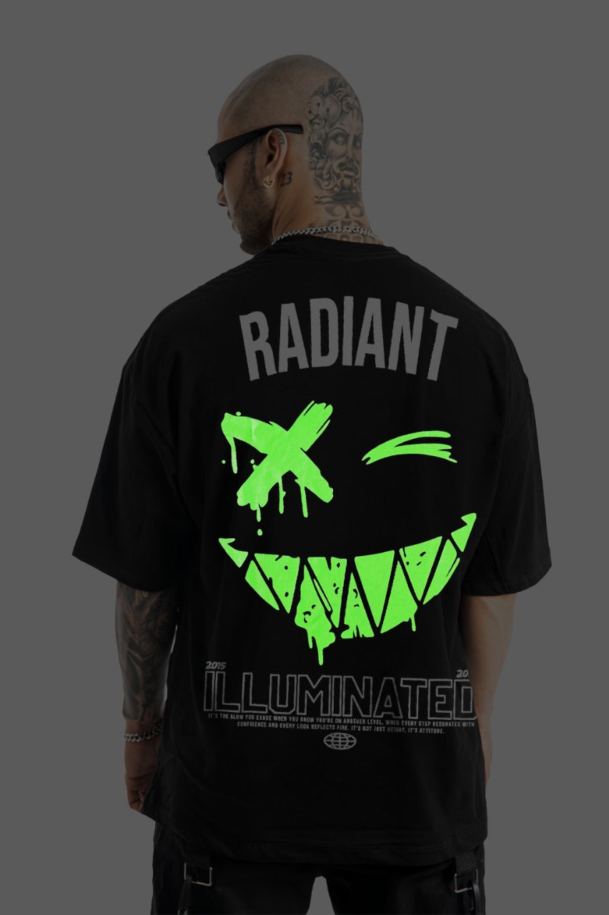 Oversize Negra radiant alto gramaje luminessence