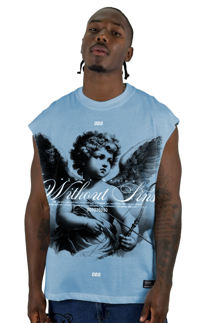 Camisilla Azul Without Sins Alto Gramaje