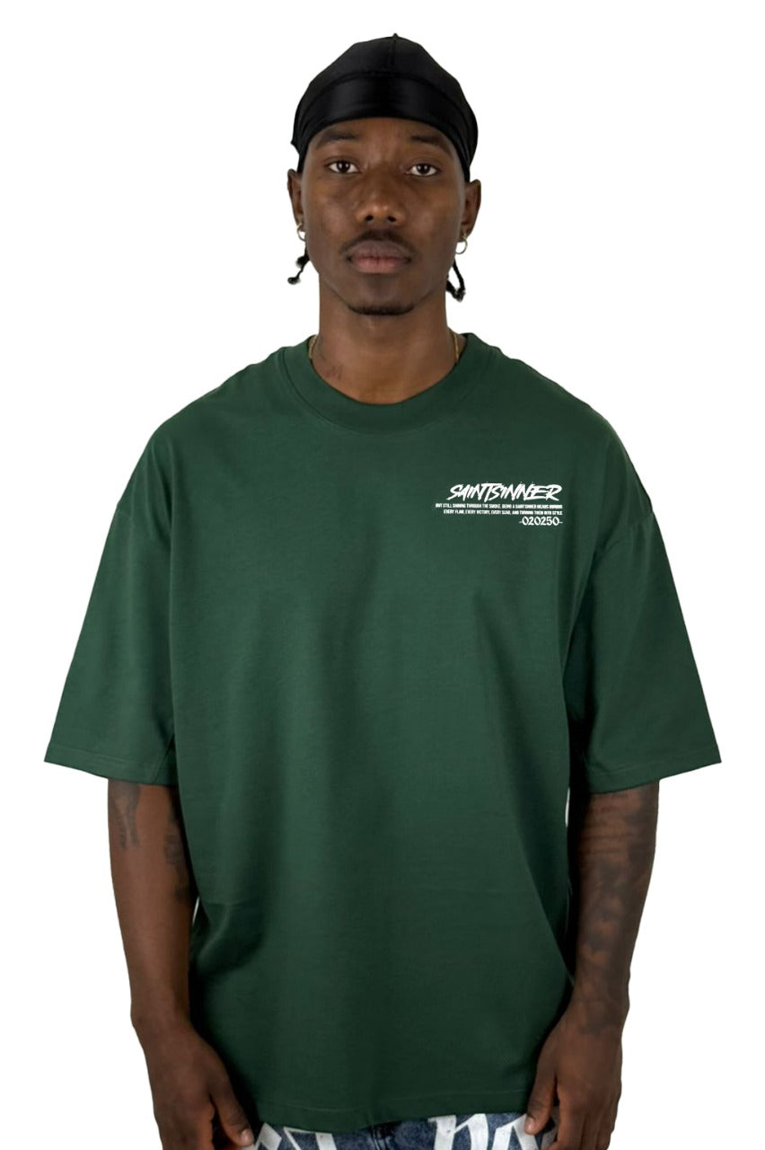 Oversize verde saintsinner gramaje