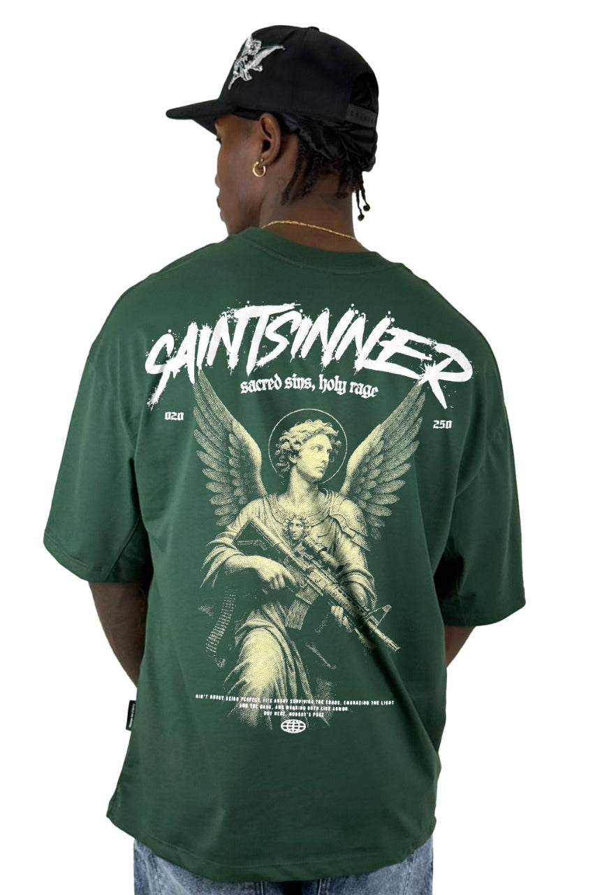 Oversize verde saintsinner gramaje