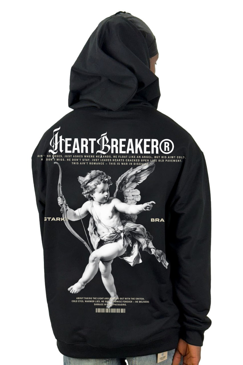 Buzo Capucha negro Heart Breaker