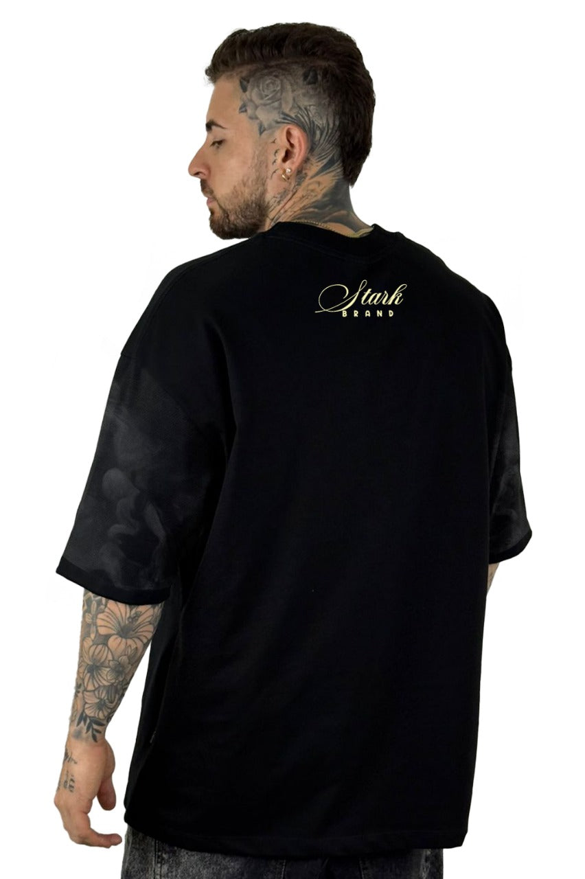 Oversize Negra Omnipotence alto Gramaje