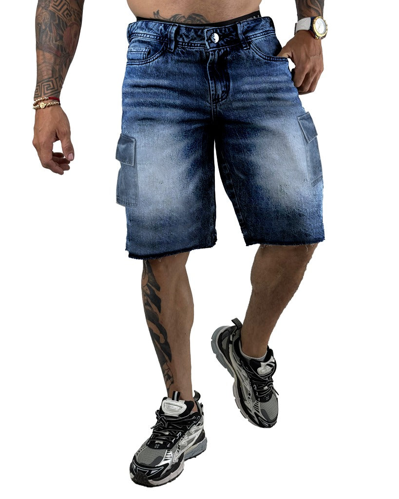 Bermuda Cargo Azul Samblastic 1006-3