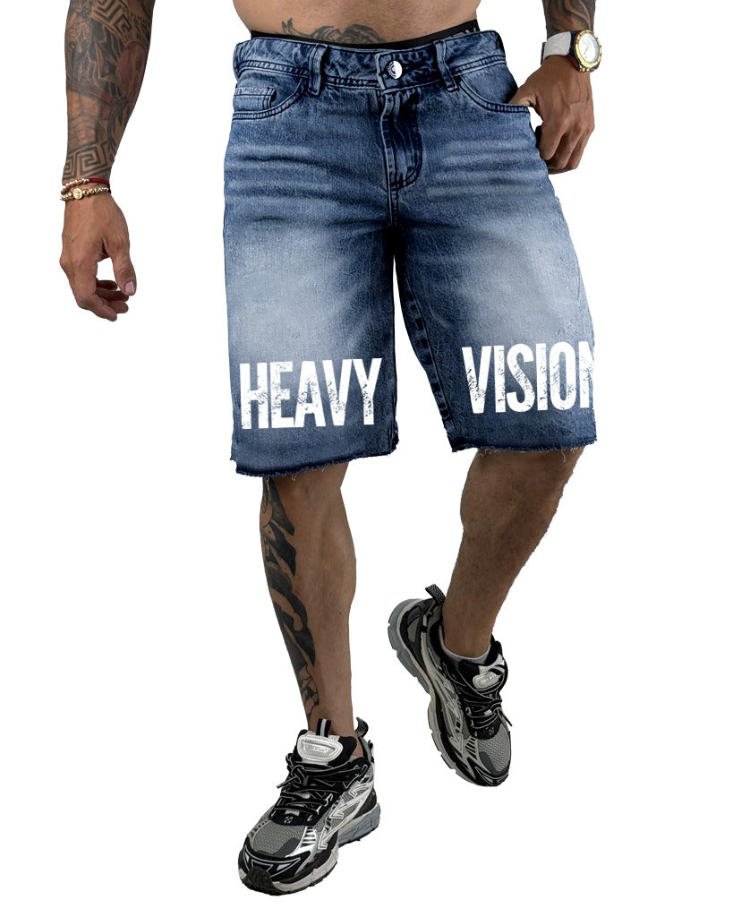 Bermuda Azul Básico Stamp Heavy Vision 007-2