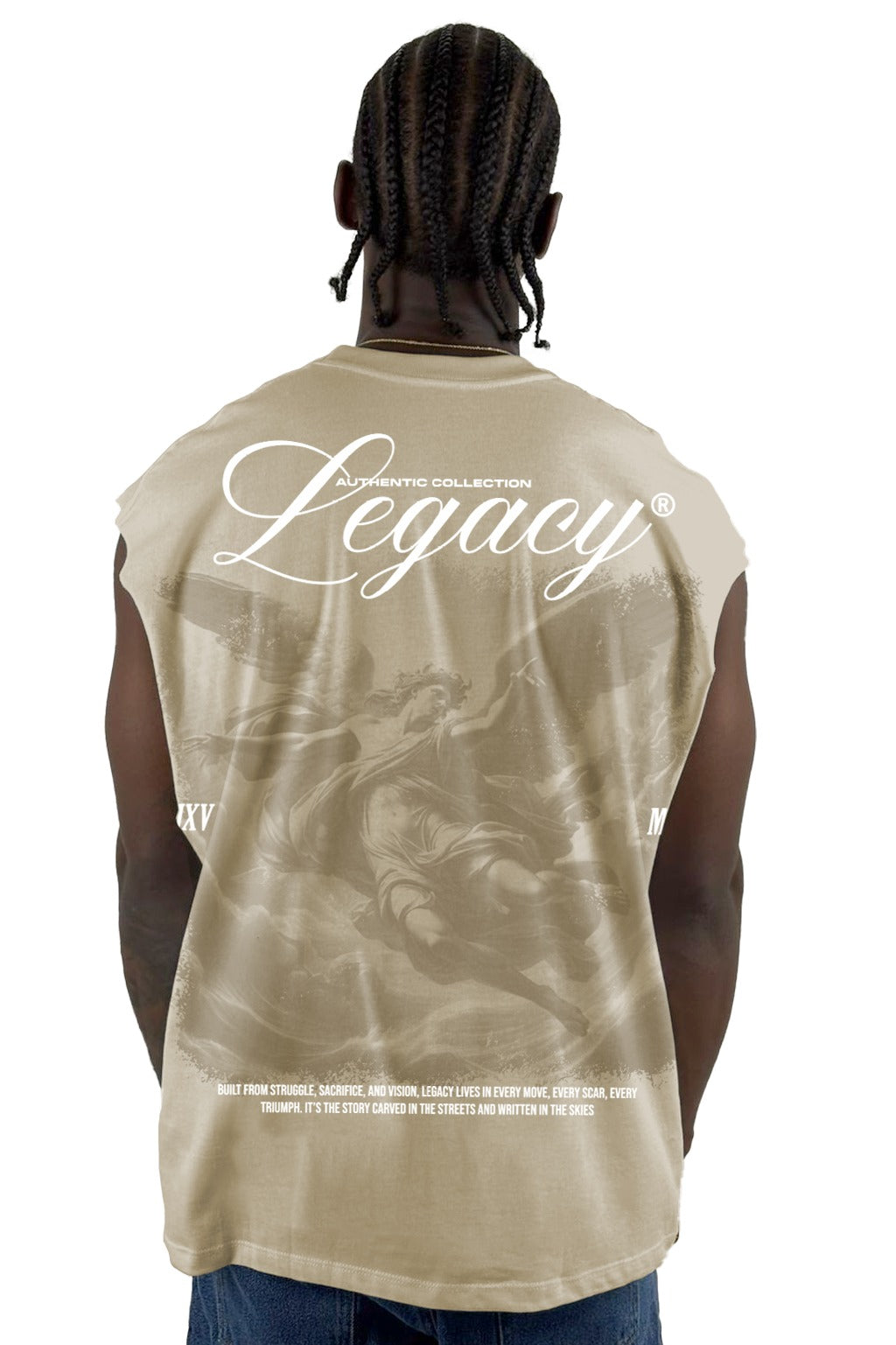 Camisilla Beige Legacy Alto Gramaje