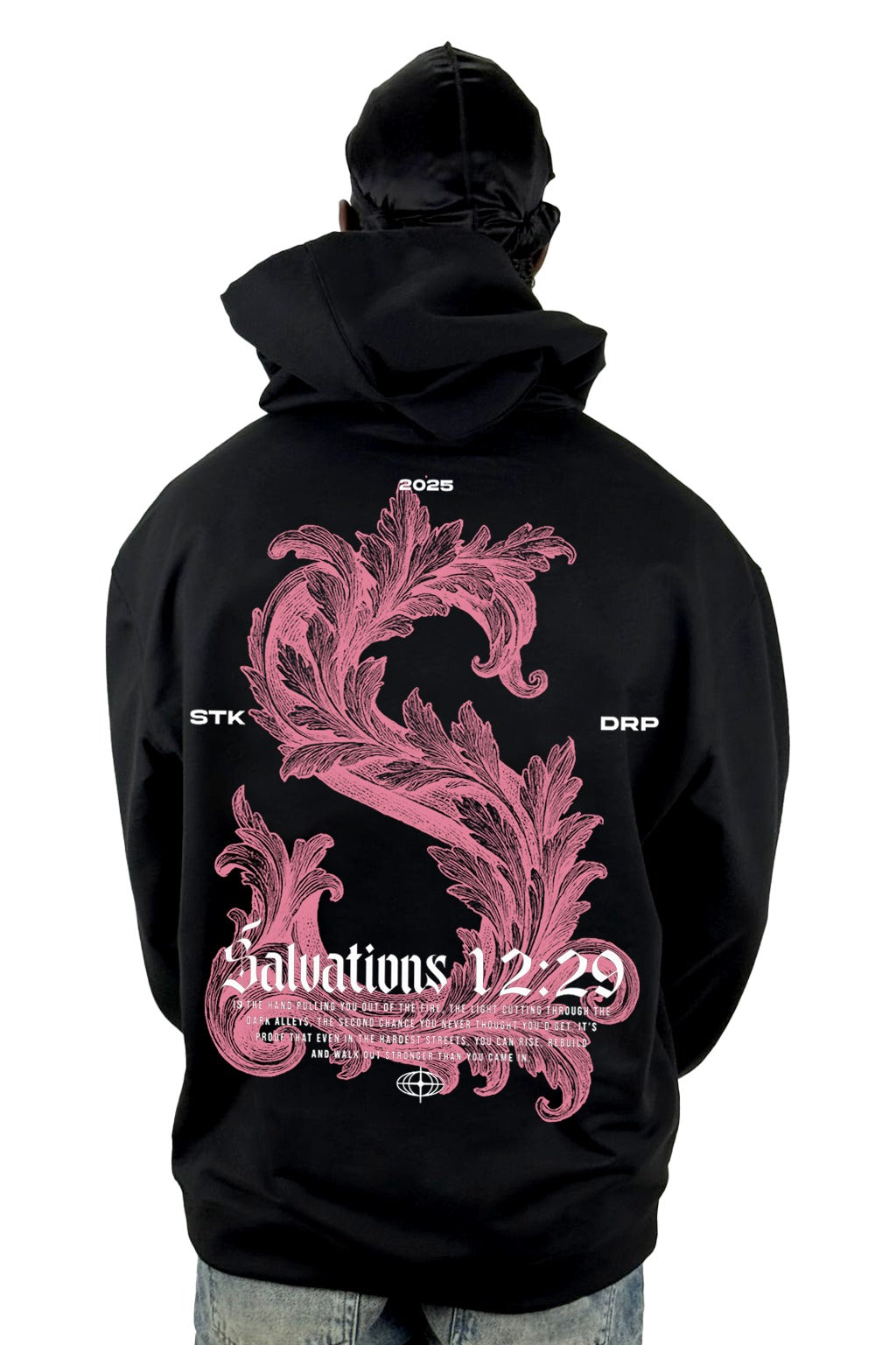 Buzo Capucha Negro Salvations 12:29