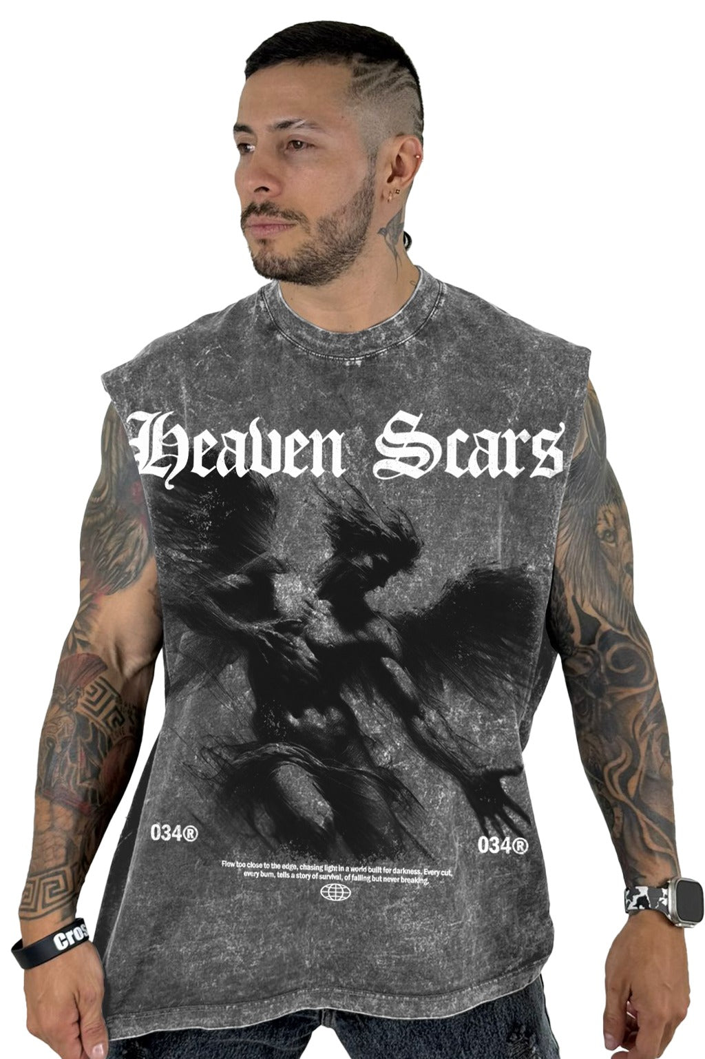 Camisilla sky Gris Heaven Scars