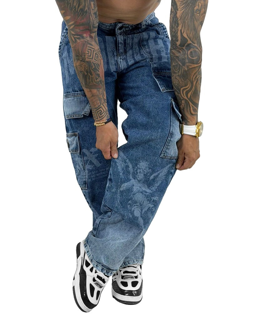 Jean Baggy Bolsillo Carpintero MIDNIGHT