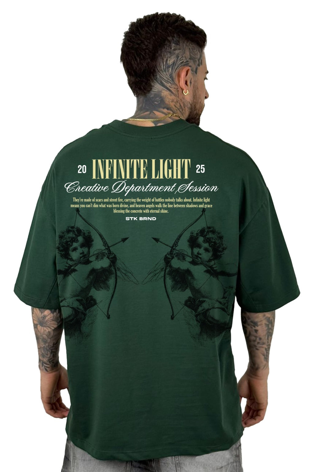 Oversize Verde Infinite Light alto gramaje