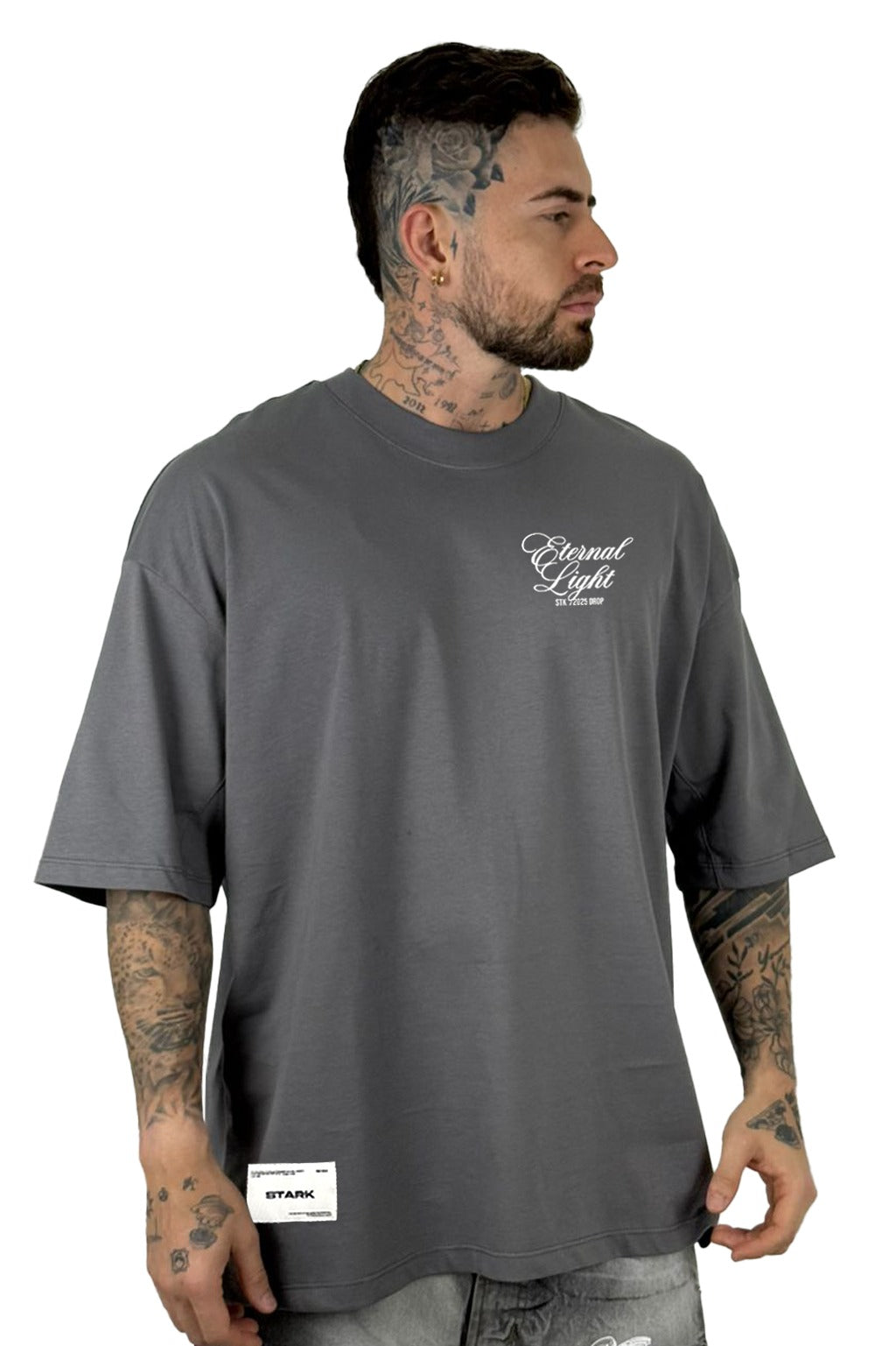 Oversize Gris Eternal Light alto gramaje