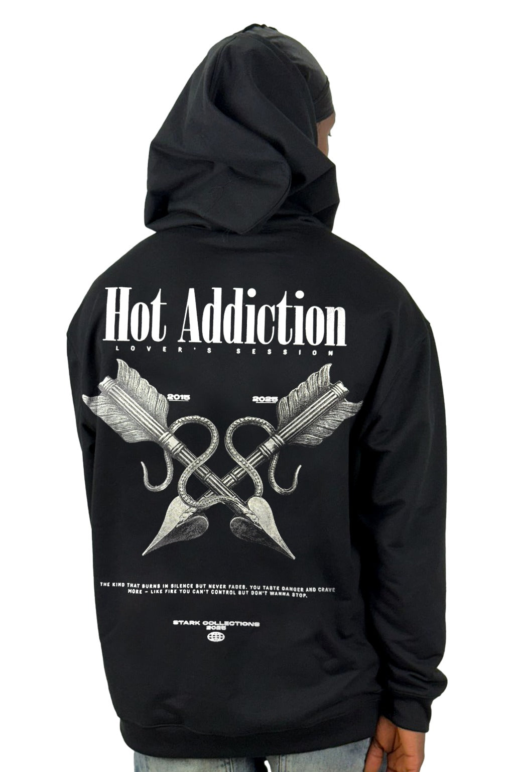 Buzo Capucha Negro Hot Addiction