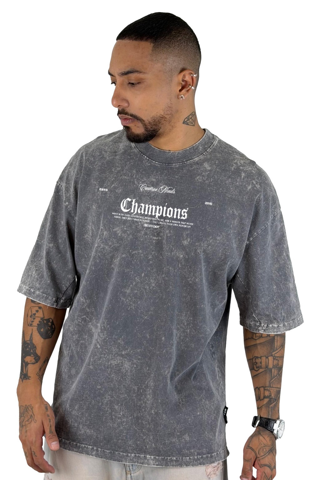 Oversize sky gris champion