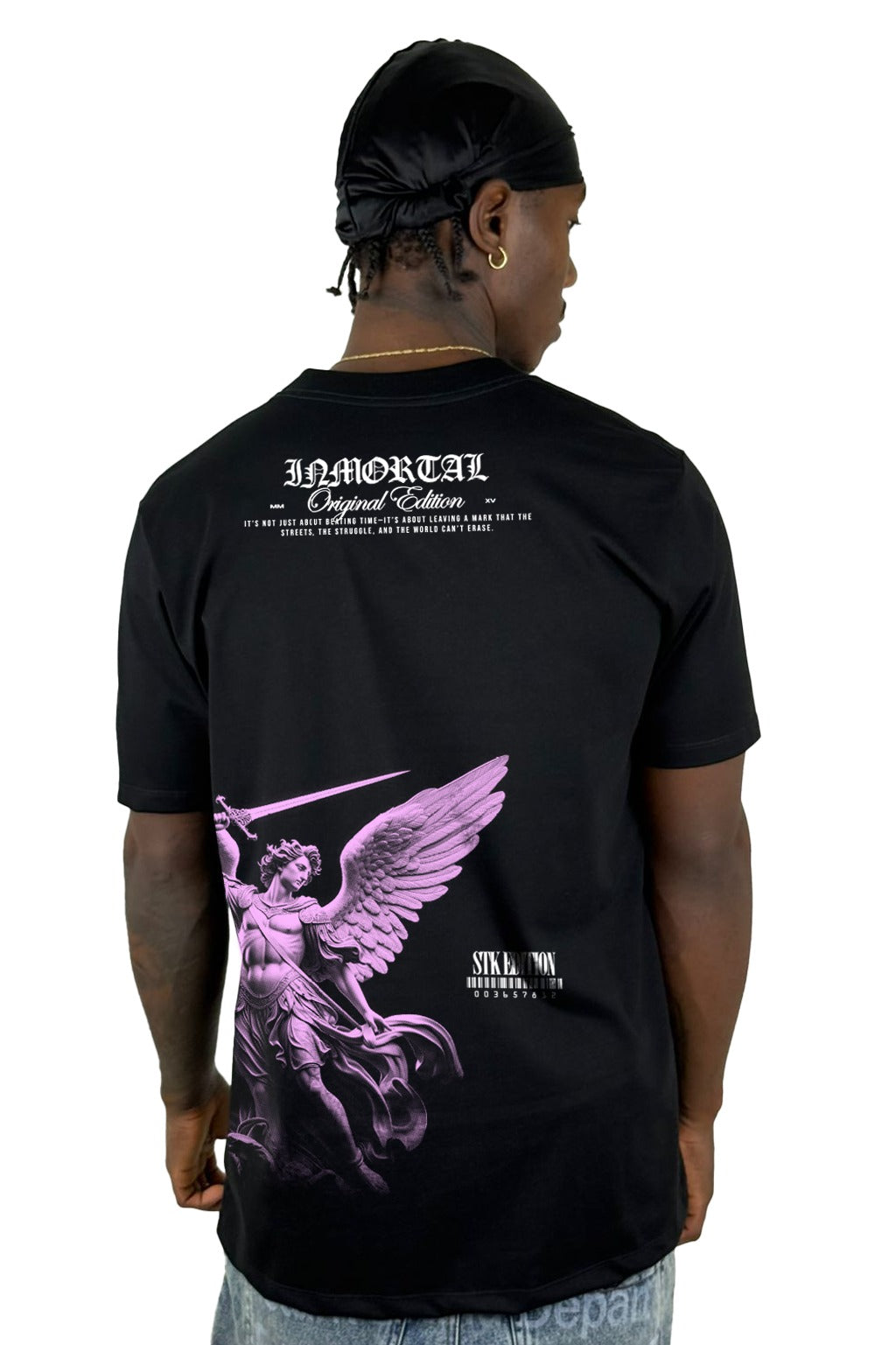 Camiseta negra inmortal angel