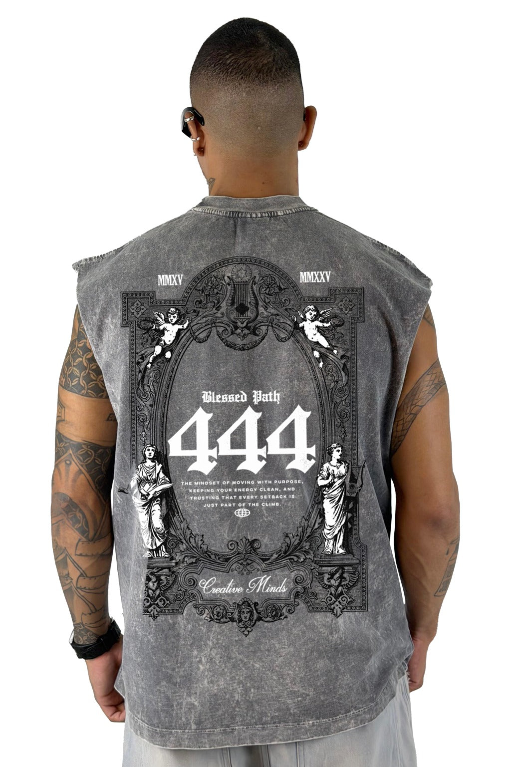 Camisilla sky gris blessed path 444
