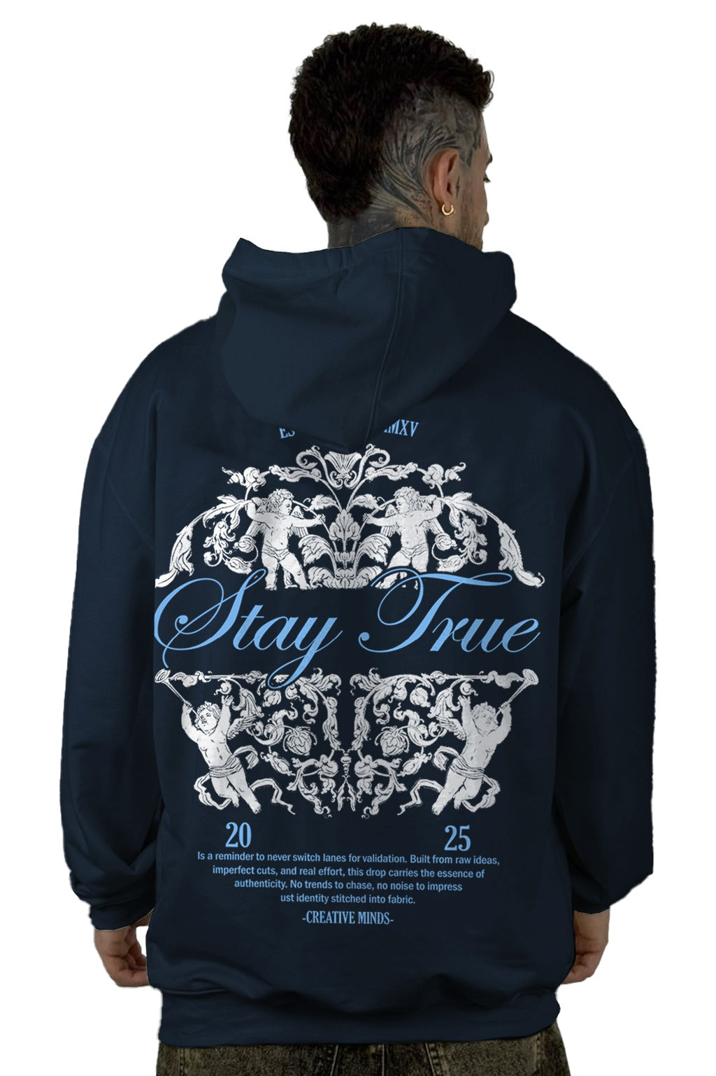 Buzo Capucha stay azul true